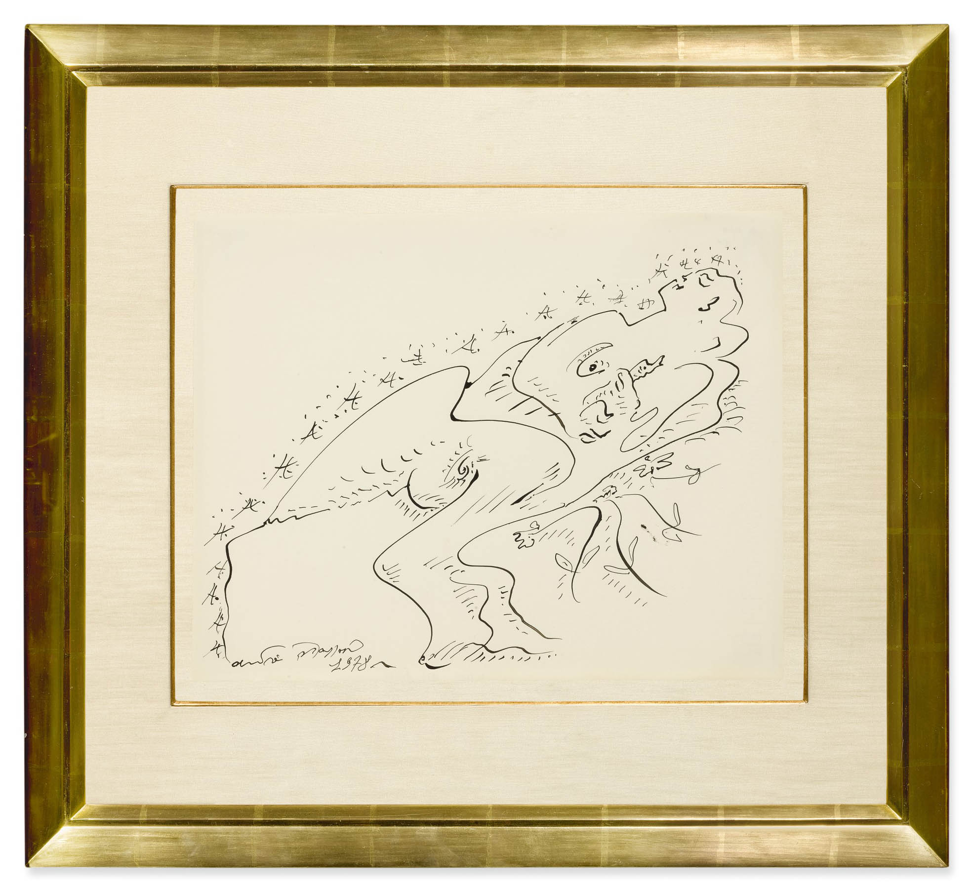 Andre Masson - Le Repos - 1978 ink on paper